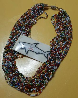Collana fattura artigianale Ventage più squaletto 