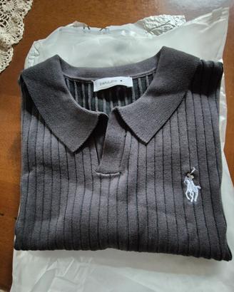 POLO DA UOMO ELEGANTE GRIGIA 