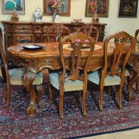 SALA DA PRANZO in NOCE MASSICCIO