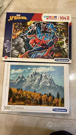 Puzzle bambini e mini peluche