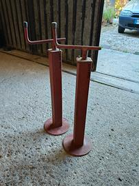 piede d'appoggio con manovella