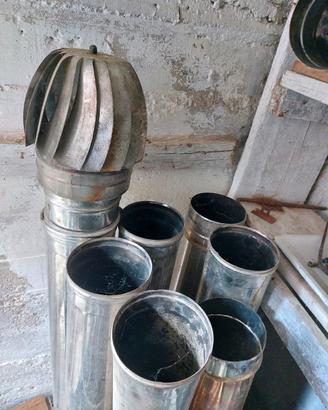Tubi in acciaio inox per canna fumaria usati