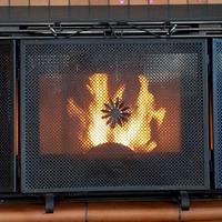 Inserto stufa a pellet per caminetto Montegrappa.