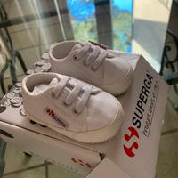 Scarpe in tela neonato Superga