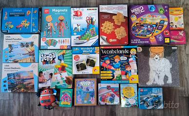 lotto 18 giochi da tavola per bambini 5+