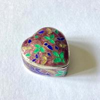 Portapillole vintage in argento 925 e smalto