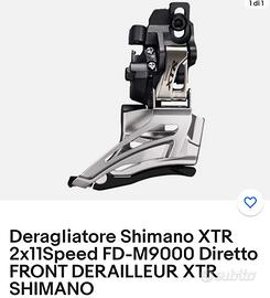 deragliatore anteriore shimano xtr 2x11