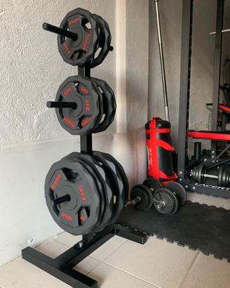 rastrelliera porta pesi dischi per palestra 