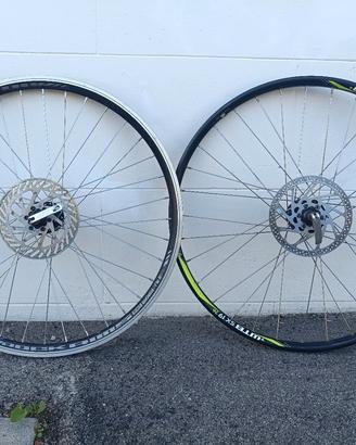 Coppia cerchi MTB da 26" con dischi freno
