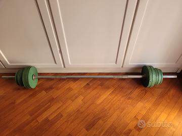 bilanciere e pesi 50kg