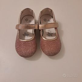 Ballerine primi passi rosa glitter bimba, tg 23
