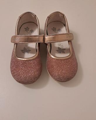 Ballerine primi passi rosa glitter bimba, tg 23