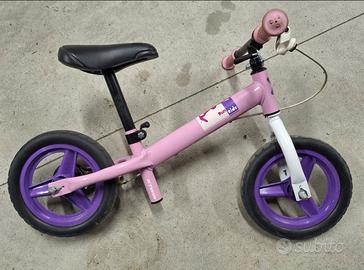 Bici Senza Pedali B'Twin Run Ride 10" Rosa/Viola 