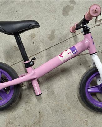 Bici Senza Pedali B'Twin Run Ride 10" Rosa/Viola 