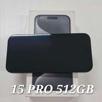 APPLE IPHONE 15 PRO 512GB BLACK TITANIUM 