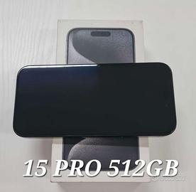 APPLE IPHONE 15 PRO 512GB BLACK TITANIUM 