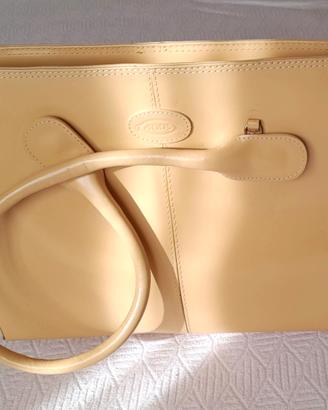 Borsa TOD'S colore beige pelle di vitello