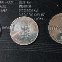monete israele argento