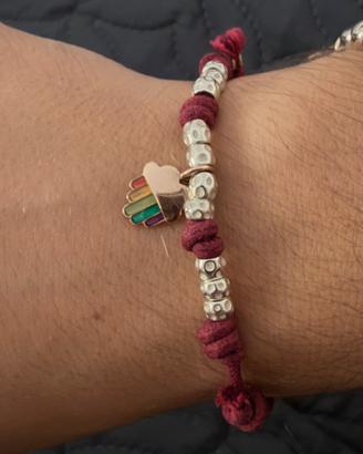 Bracciale dodo con ciondolo arcobaleno