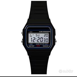 orologio acciaio Nero Elegante  Uomo  Donna