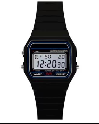 orologio acciaio Nero Elegante  Uomo  Donna