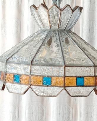 Lampadario brutalista Longobard Murano collezione 