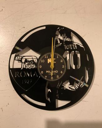 Orologio da Parete Vinile AS Roma Totti 10
