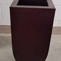 vaso latta altezza 60 cm colore bordeax arredo int