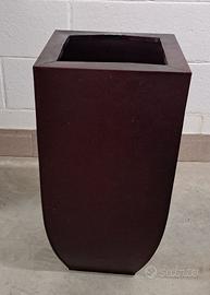 vaso latta altezza 60 cm colore bordeax arredo int