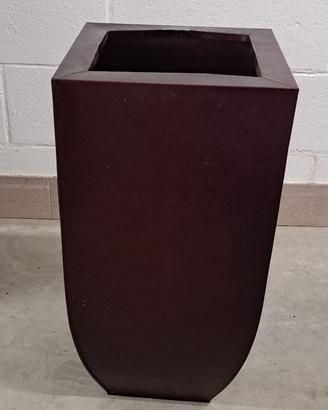 vaso latta altezza 60 cm colore bordeax arredo int