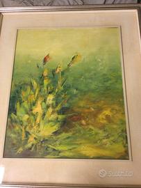 Gusmini piante olio tela 50x70