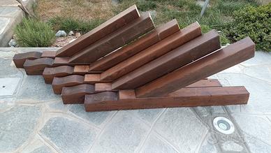 Pensilina in legno 