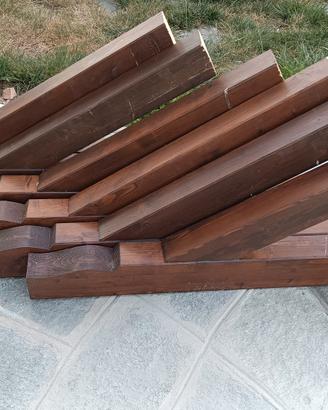 Pensilina in legno 