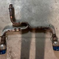 Terminale scarico senza pance per Abarth 595