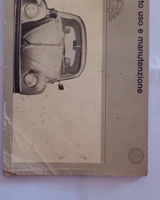 libretto uso e manutenzione Volkswagen Maggiolino 