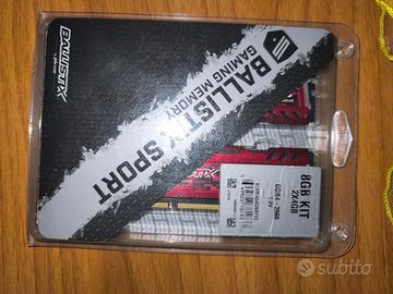 Ram DDR4 8gb Balistix rosse