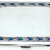 PORTASIGARETTE ARGENTO SMALTI 1922