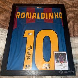 Maglia Barcellona 2005/2006 Ronaldinho Autografata