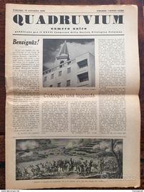 1952 CODROIPO QUADRUVIUM numero unico pubblicazion