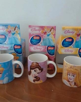 Tazze Disney Princess Nestlé Originali con Scatola