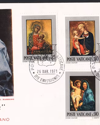VATICANO 1971 LA FAMIGLIA BUSTA PRIMO GIORNO