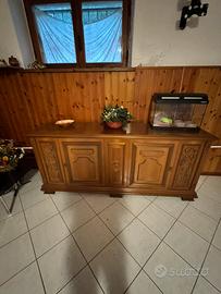 Credenza legno marrone 2 ante