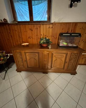 Credenza legno marrone 2 ante