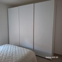 Armadio 3 ante scorrevoli 274x256x62 bianco opaco