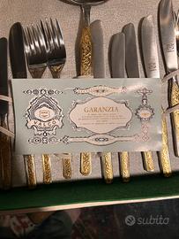 Ser posate Valco 18/8  dorato al 1000