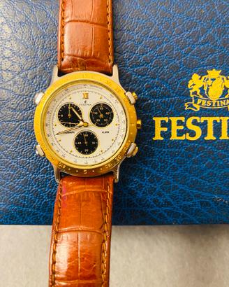 Orologio Festina Cronografo Alarm Oro Acciaio