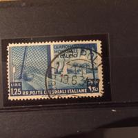 Francobollo calcio delle colonie