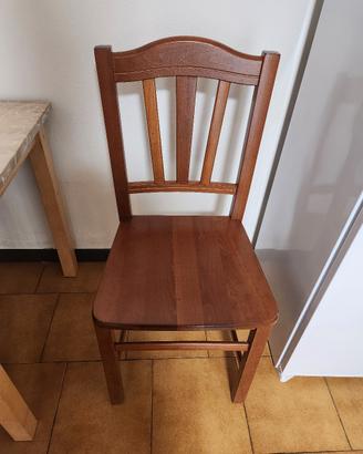 Sedie in legno massello