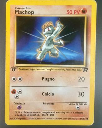 Machop prima edizione mazzo Team Rocket