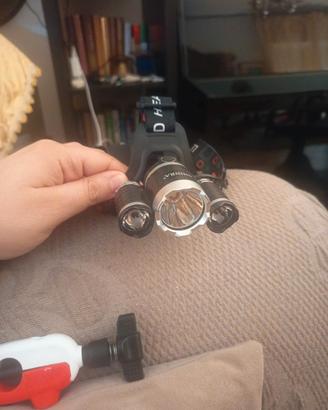 Torcia frontale ricaricabile 